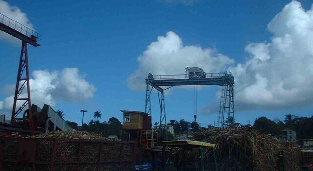 Barbados sugarcane factory