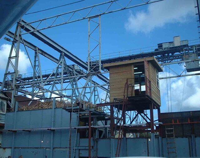 Barbados sugarcane factory2