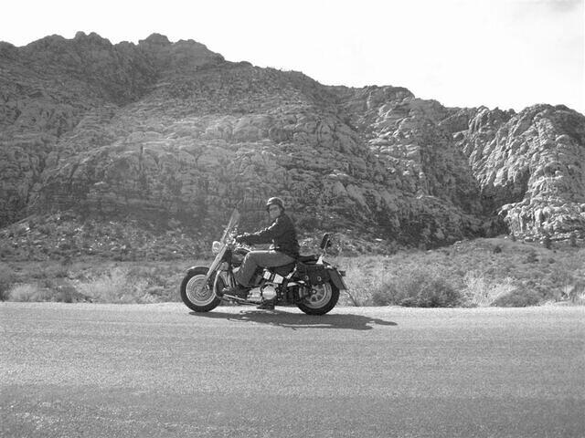 Andy on the Harley